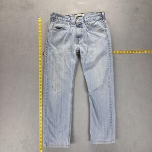 Vintage Levis 504 Jeans Mens Blue Straight Engineered Altered Hem‎ Fits 31x28